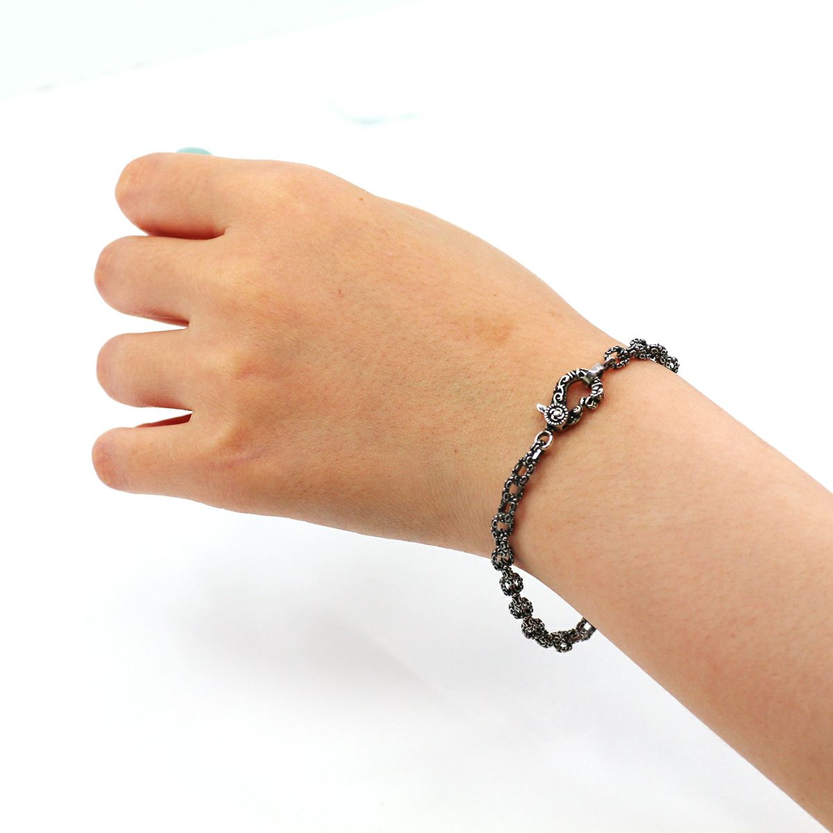 Bracelet : Fleur-de-lis Links Chain 21cm