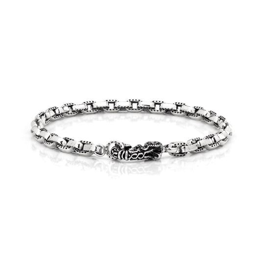 Bracelet : Half Engrave Links Chain 19cm