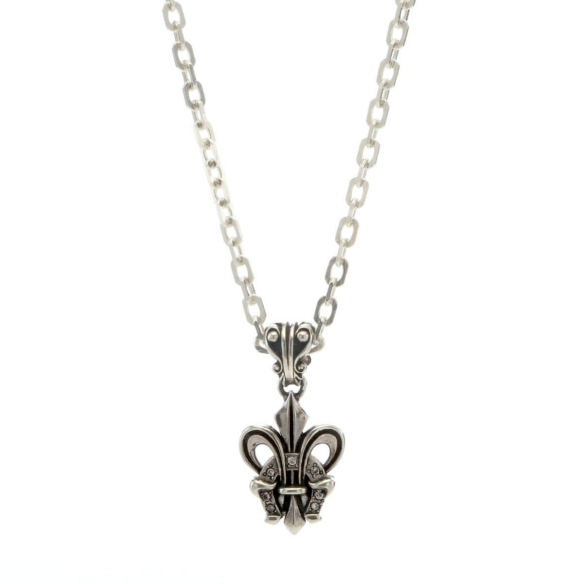 Charm : Fleur-de-lis Horseshoe w/Diamond(Horseshoe)