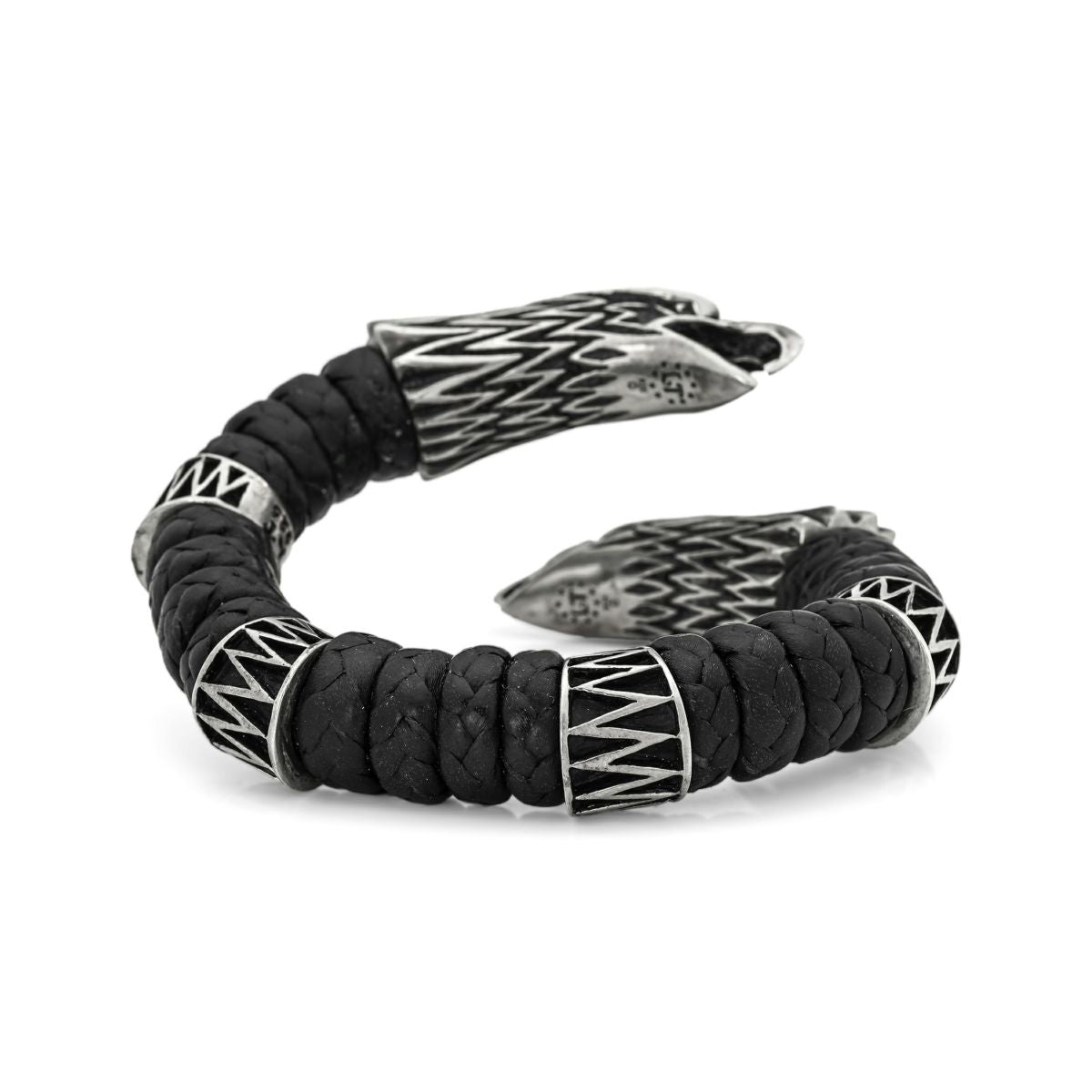 Leather Bangle : Grand Eagle w/4Rings