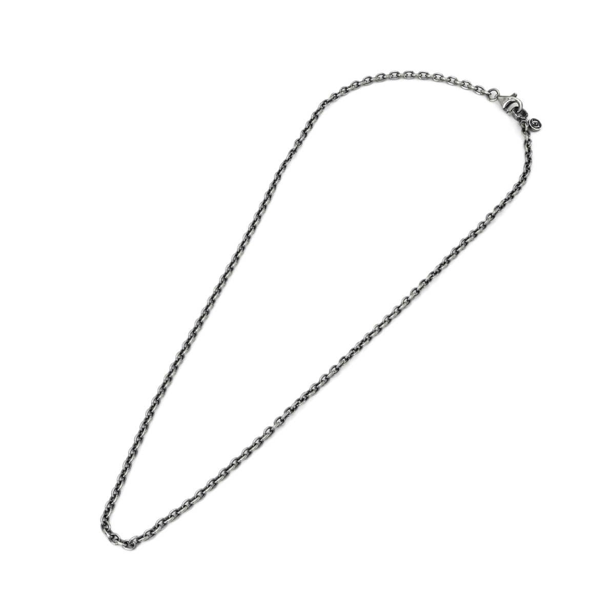 Necklace : Oval Beans Chain Small w/Lobster Clasp&LT Logo Plate 50cm