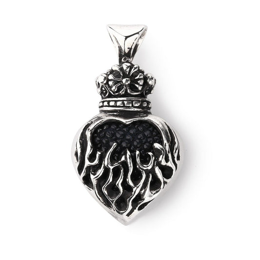 Pendant : Mini Flame Heart 2nd Edition w/Stingray Black