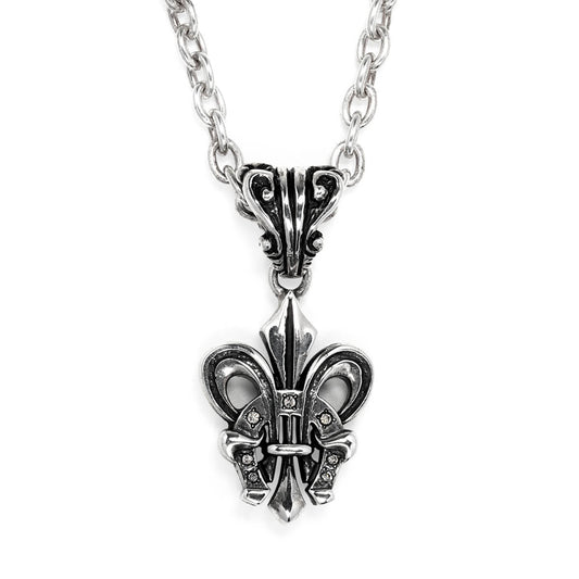 Pendant : Small Fleur-de-lis Horseshoe w/Diamond(Horseshoe)