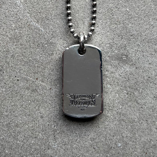 Pendant : ID Tag Medium w/Pollicino Cross w/Stingray Red