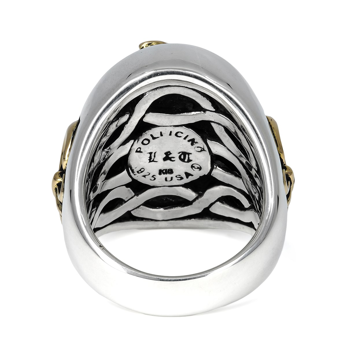 Ring : Special Edition w/K18Wolf&Fleur-de-lis w/Stingray