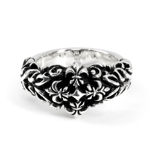 Ring : Non Style w/Fleur-de-lis Cross