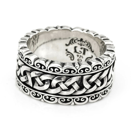 Ring : Revolving Filigree w/Celtic Ropeedge Belt