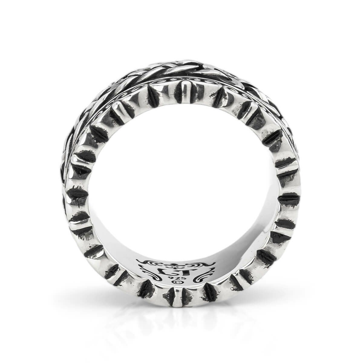 Ring : Revolving Filigree Narrow w/Celtic Ropeedge Belt