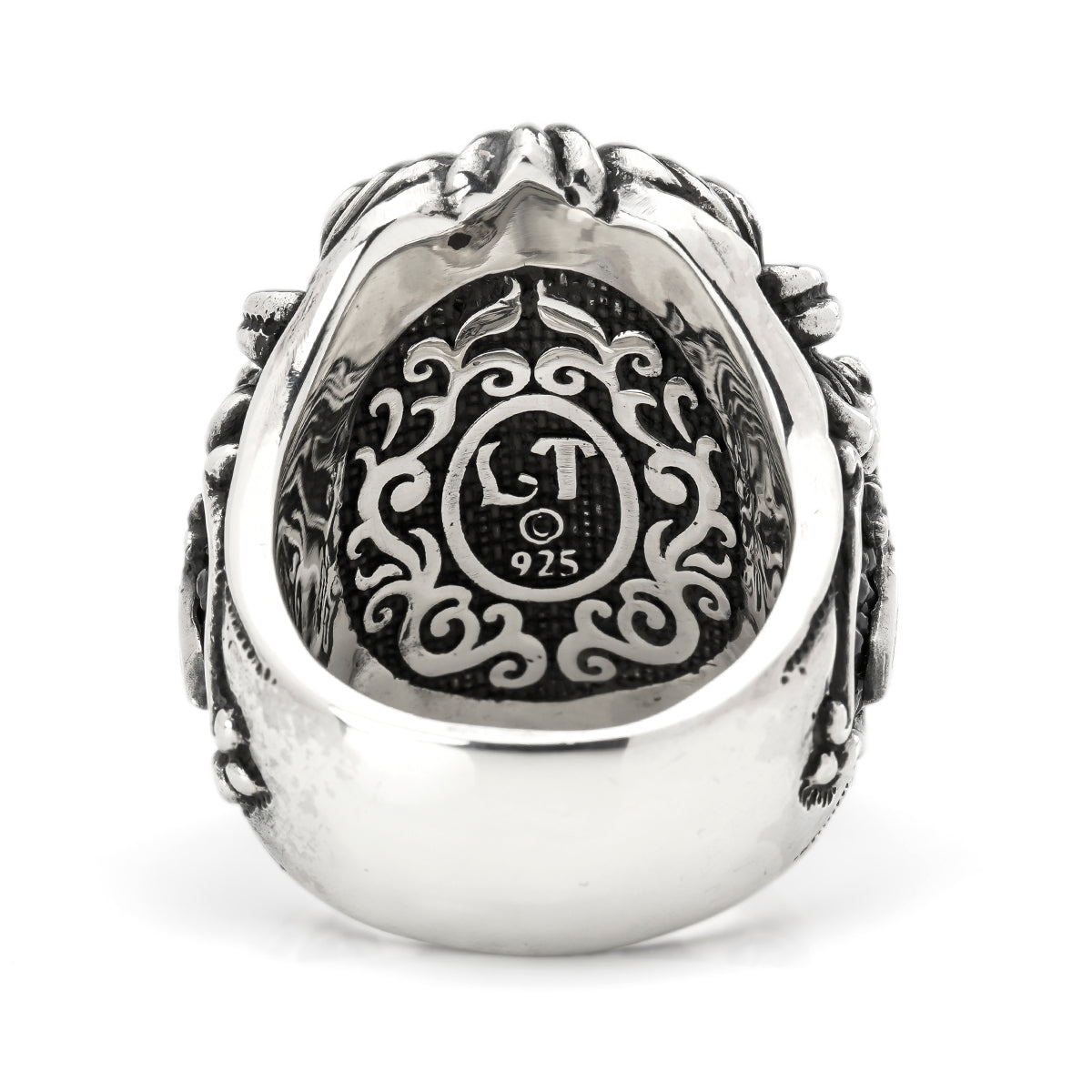 Ring : Dedication Inlay w/Fleur-de-lis Horseshoe w/Stingray