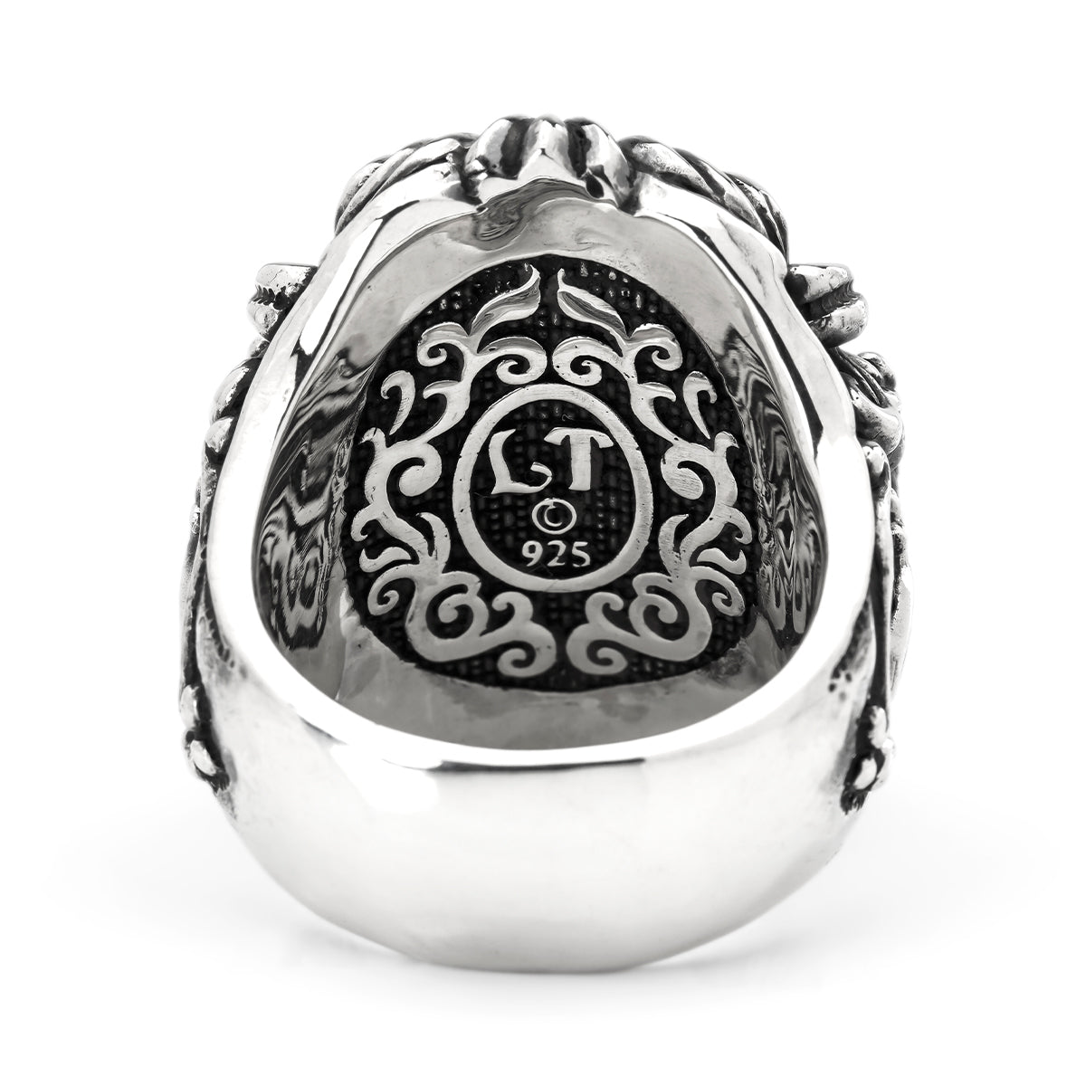 Ring : Dedication Inlay w/Sacred Heart(Inside Stingray) w/Sanded Stingray