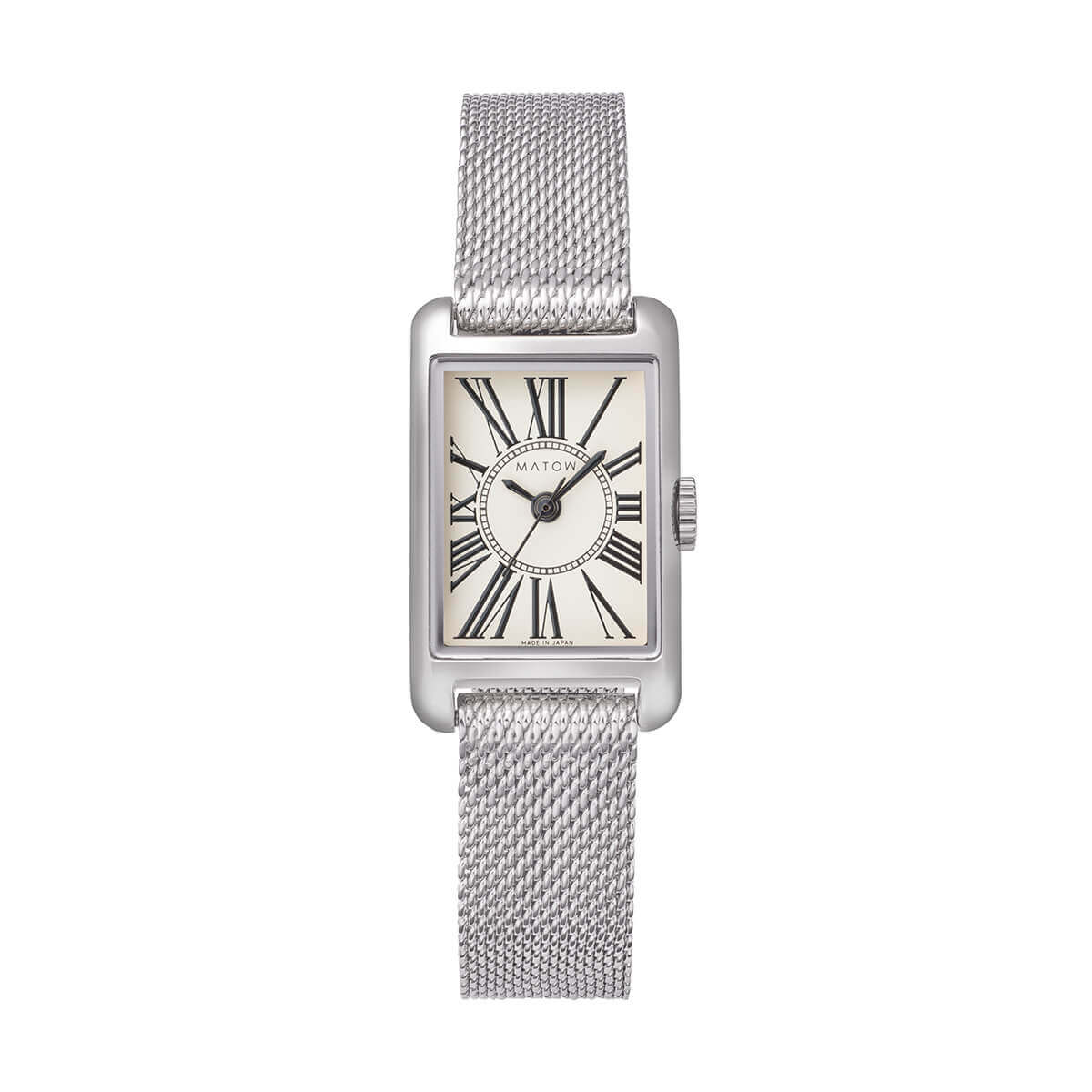 Tsuki Oboroduki Square Silver Mesh Circle Roman