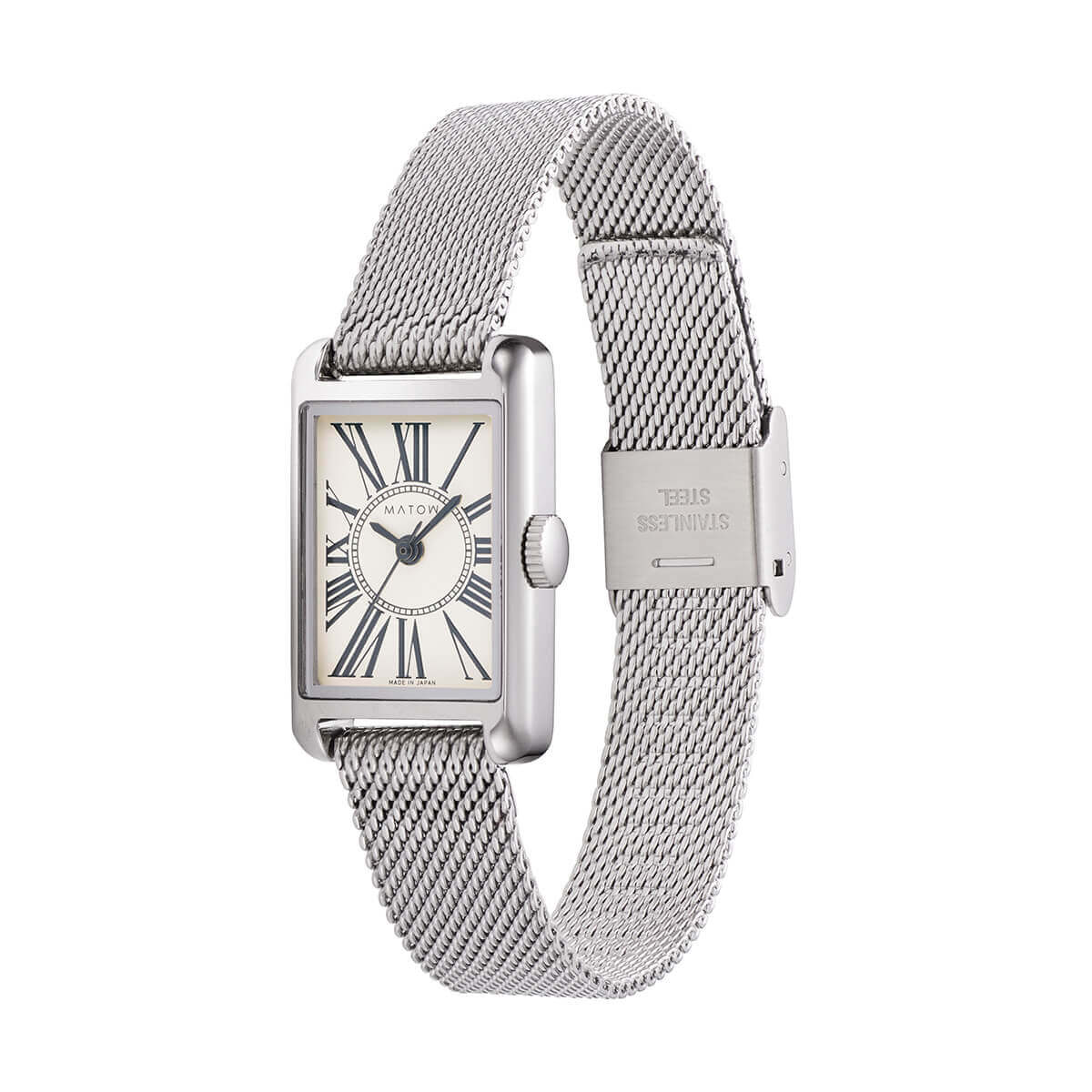 Tsuki Oboroduki Square Silver Mesh Circle Roman