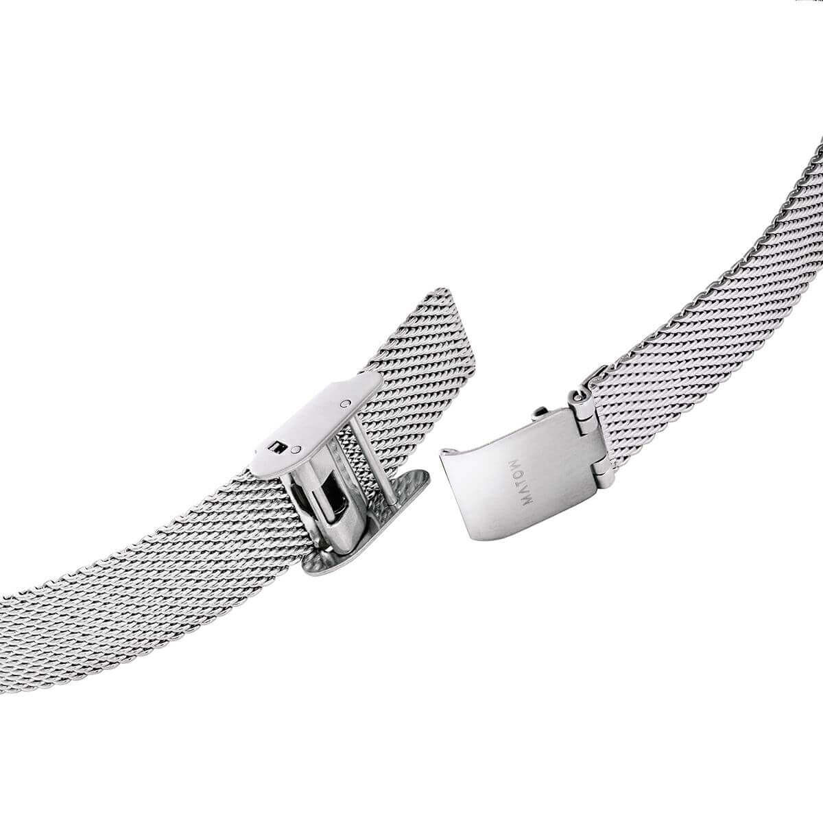 Tsuki Oboroduki Square Silver Mesh Circle Roman