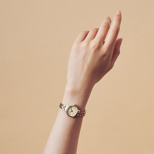 Tsuki Seigetsu Round Rose Gold Champagne