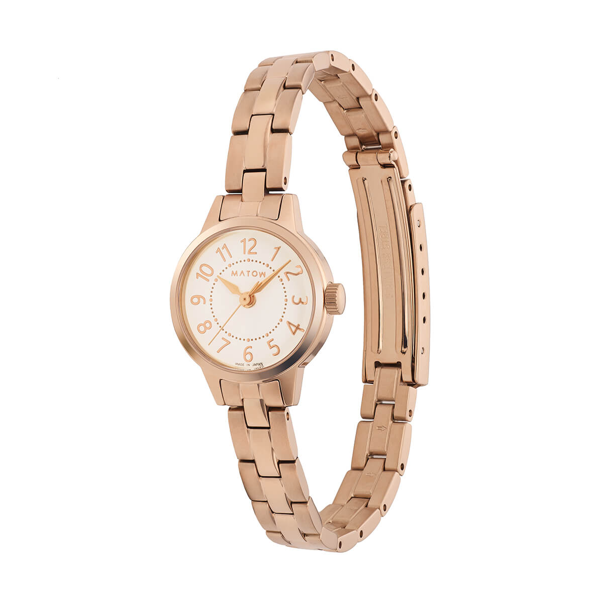 Tsuki Seigetsu Round Rose Gold White