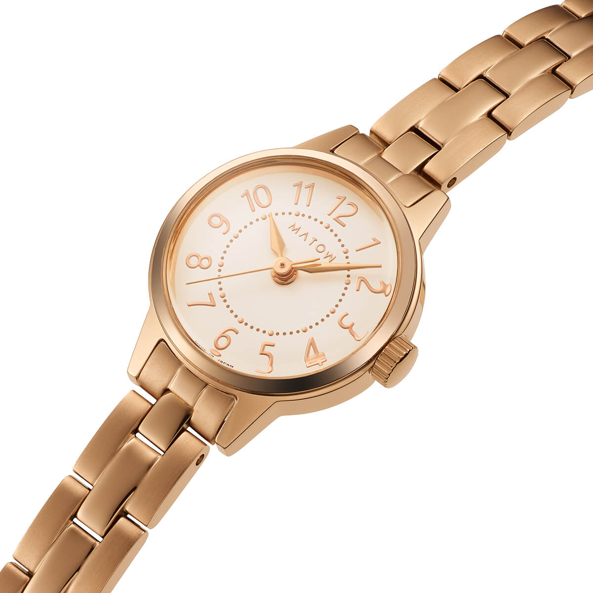 Tsuki Seigetsu Round Rose Gold White