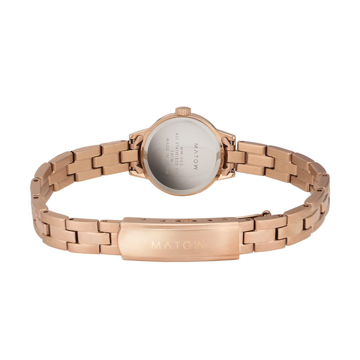 Tsuki Seigetsu Round Rose Gold White