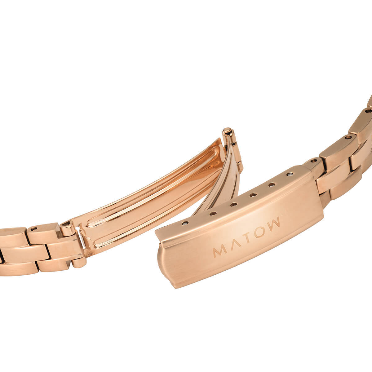 Tsuki Seigetsu Round Rose Gold White