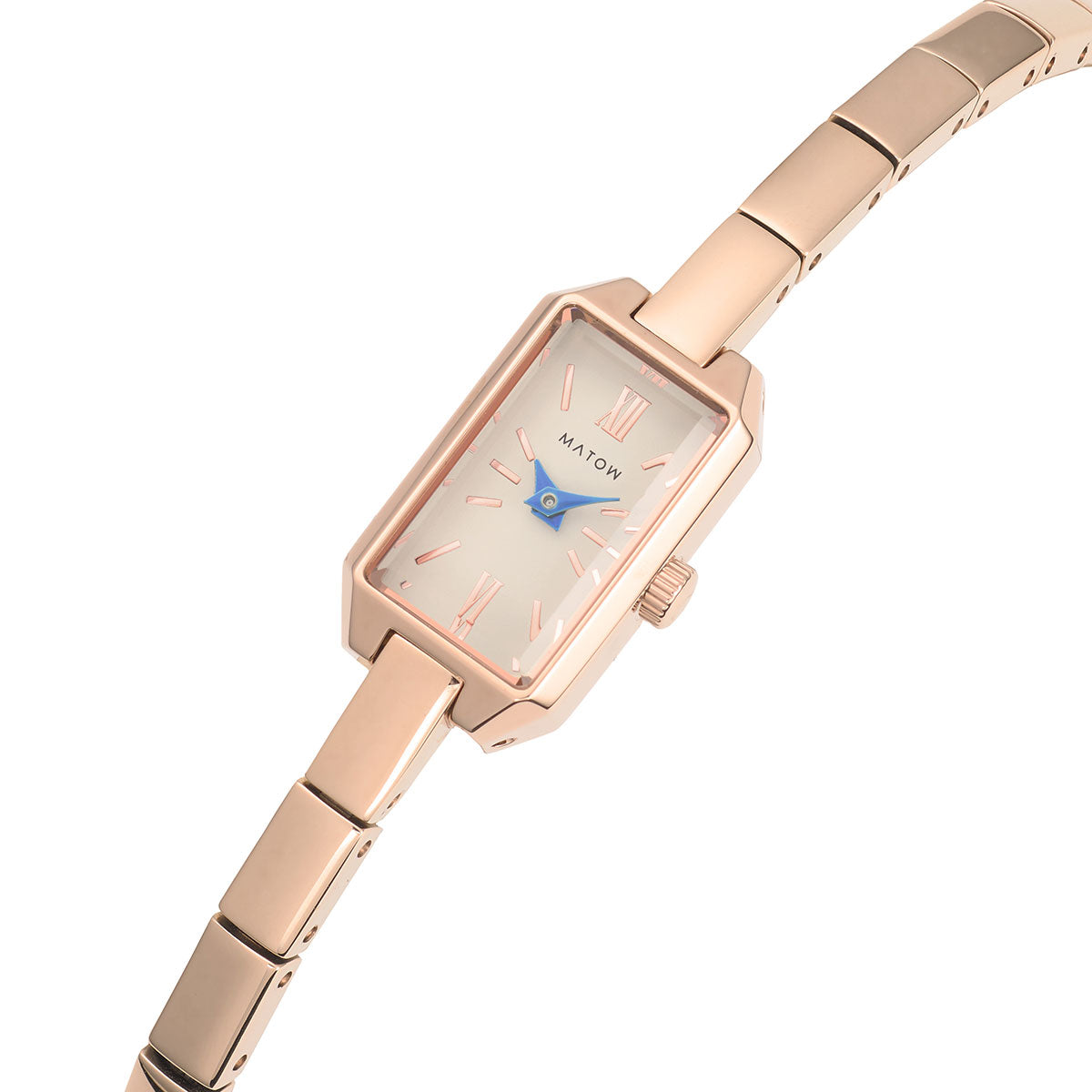 Tsuki Seigetsu Mini Square Rose Gold White