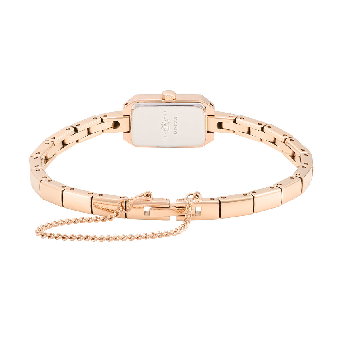 Tsuki Seigetsu Mini Square Rose Gold White