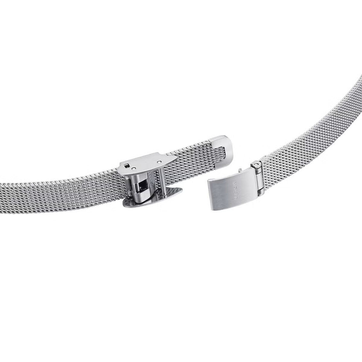 Seigetsu Round Silver White Mesh