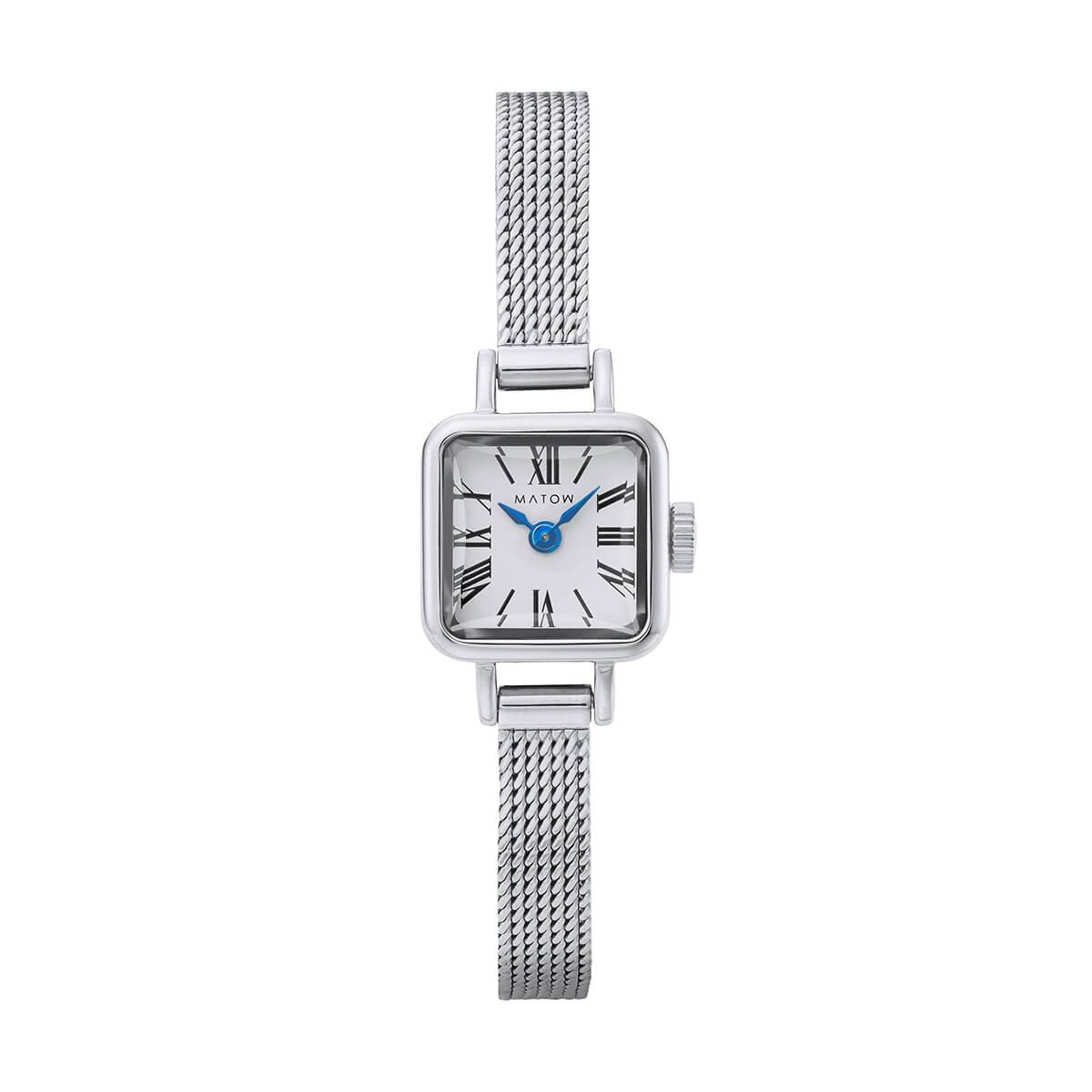 Tsuki Tangetsu Mini Square Silver White Mesh