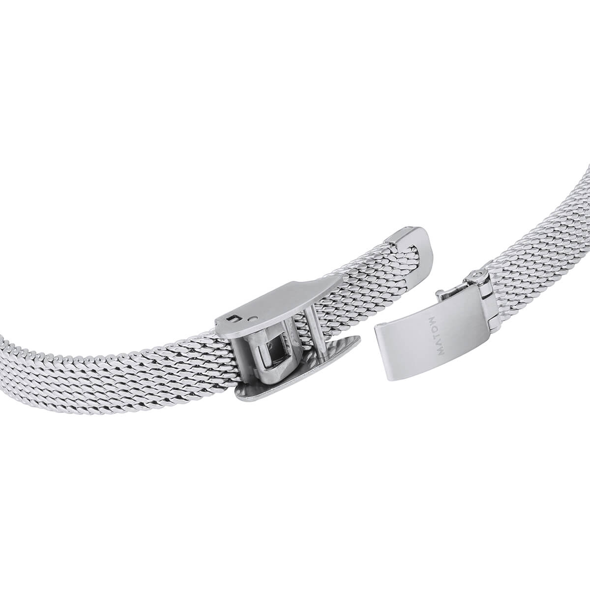 Tsuki Tangetsu Mini Square Silver White Mesh