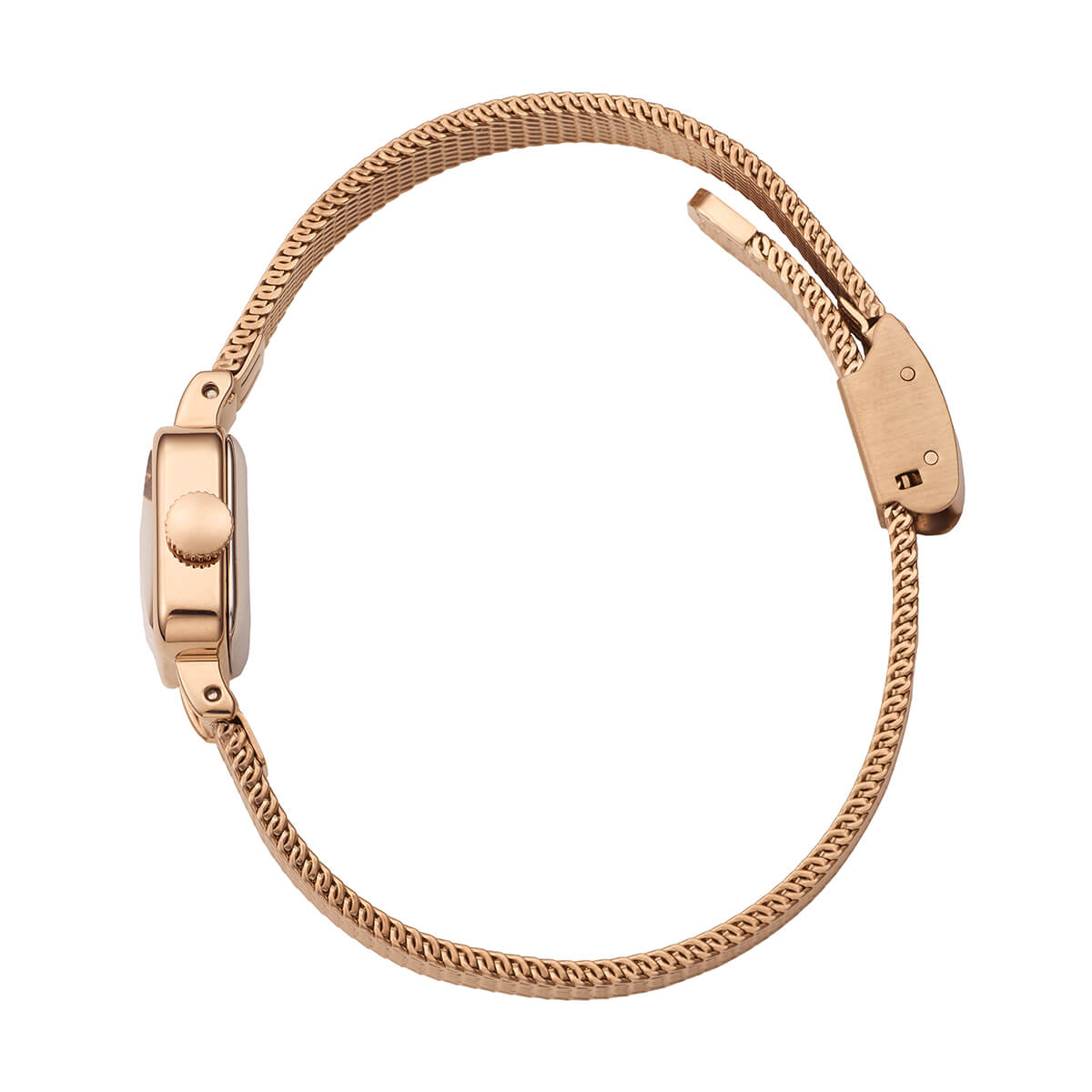 Tsuki Tangetsu Mini Square Rose Gold Champagne Mesh