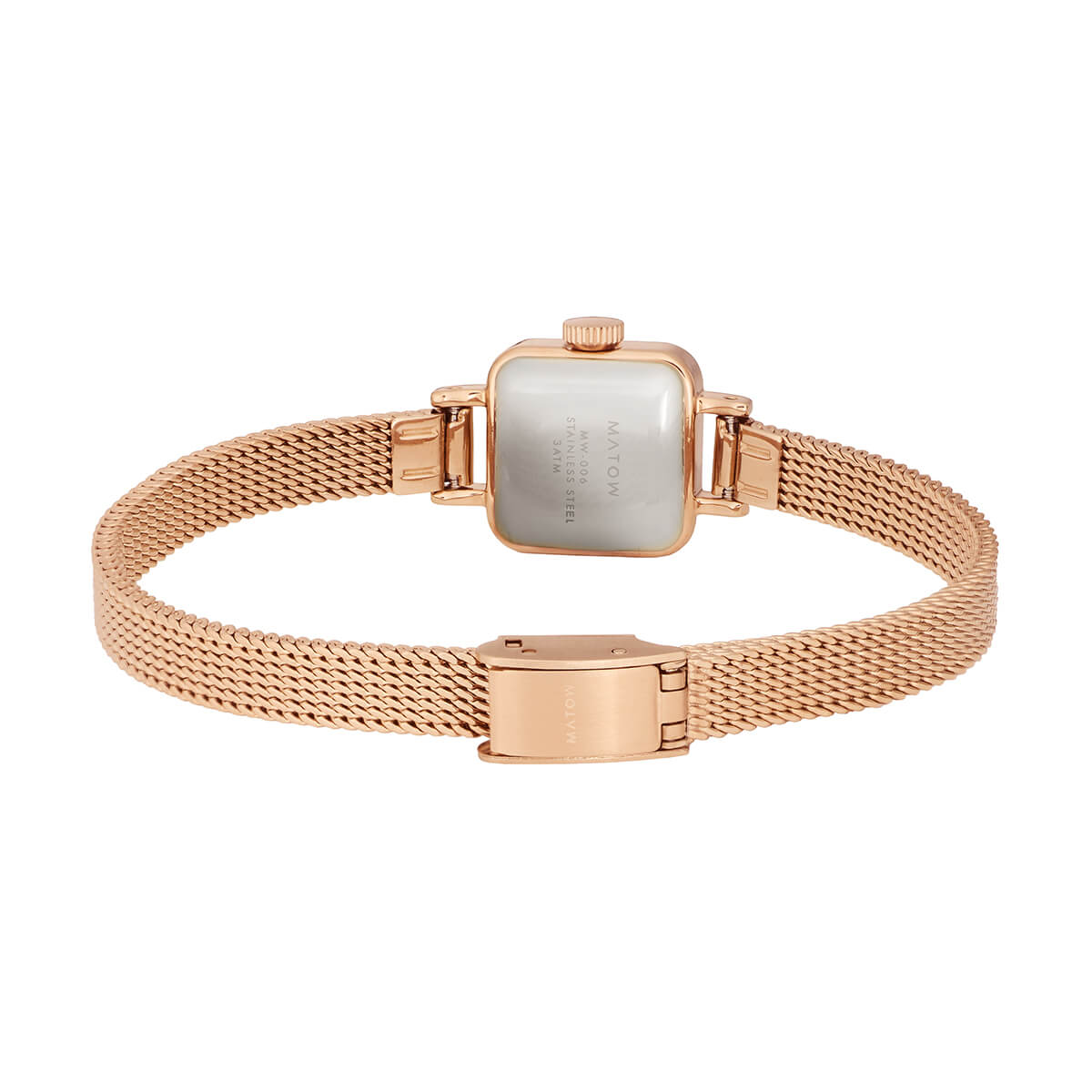 Tsuki Tangetsu Mini Square Rose Gold Champagne Mesh