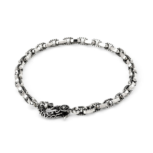 Bracelet : Half Engrave Links Chain 18cm