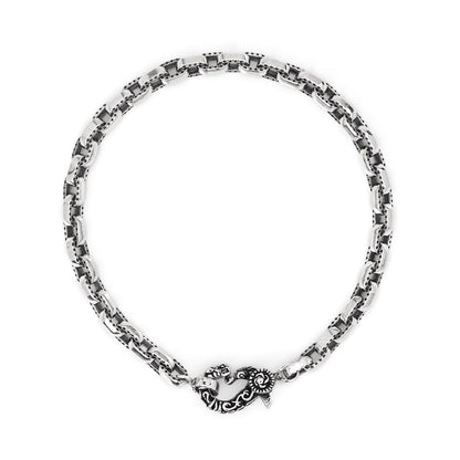 Bracelet : Half Engrave Links Chain 18cm