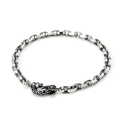Bracelet : Half Engrave Links Chain 19cm