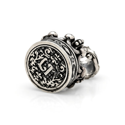 Charm : Imperial King Crown w/Amethyst