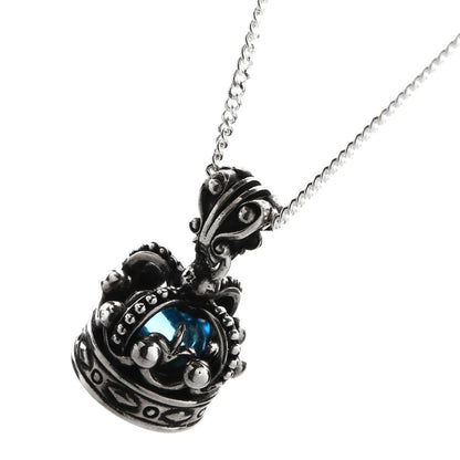 【BC Online Store LTD.】Charm : Imperial King Crown w/Blue Topaz