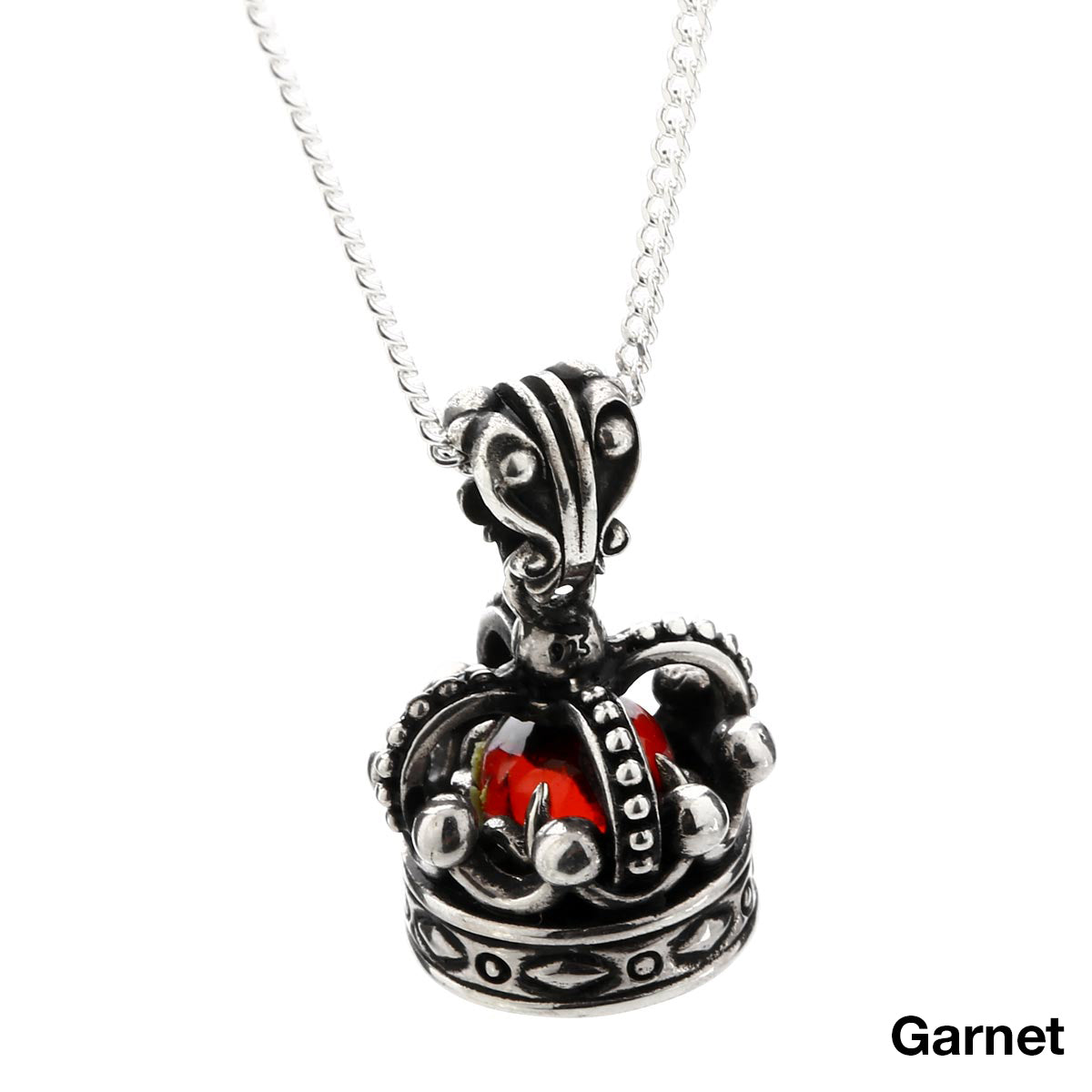 Charm : Imperial King Crown w/Amethyst