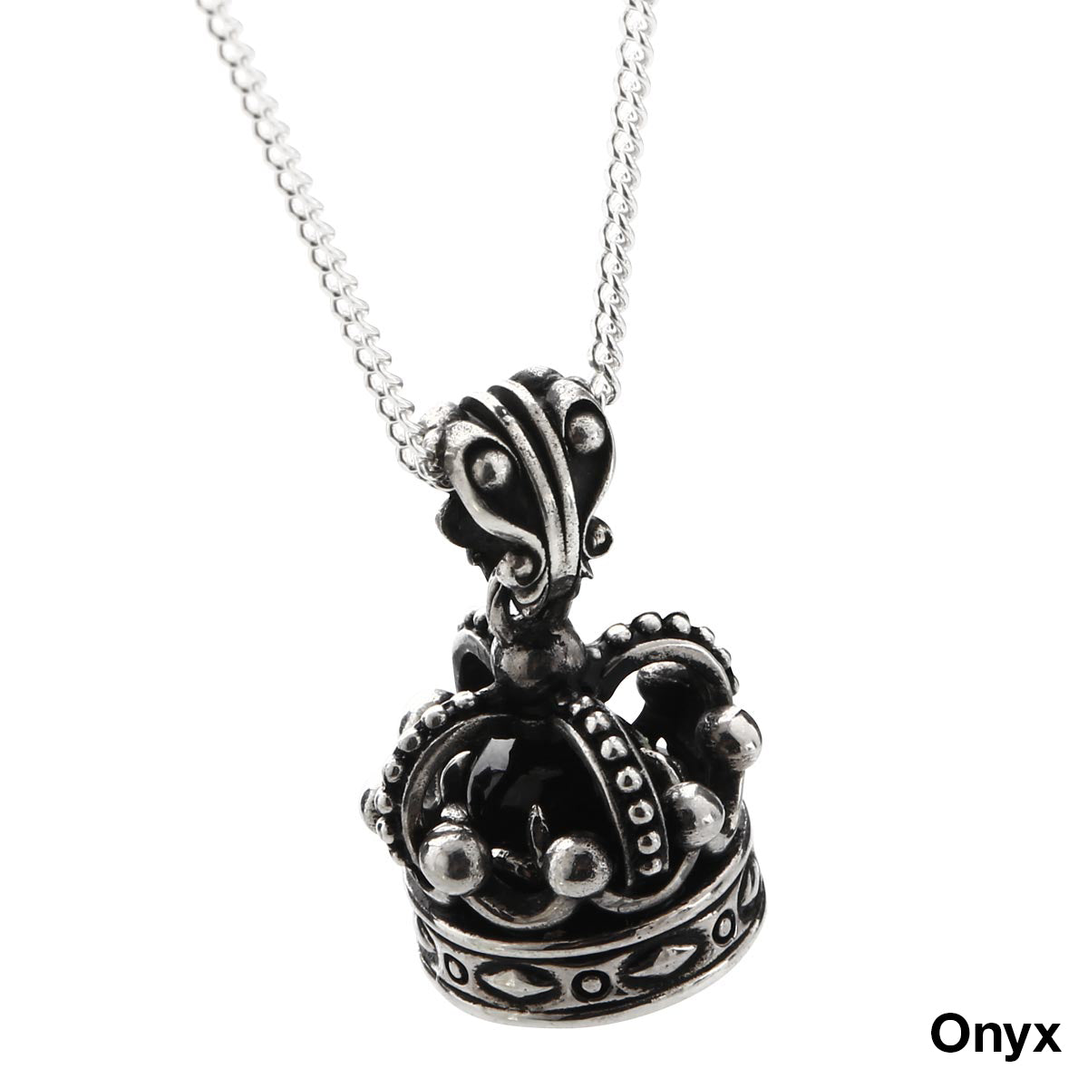 Charm : Imperial King Crown w/Amethyst