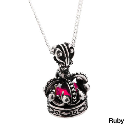 Charm : Imperial King Crown w/Amethyst