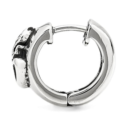 Earring : Sacred Heart w/Onyx