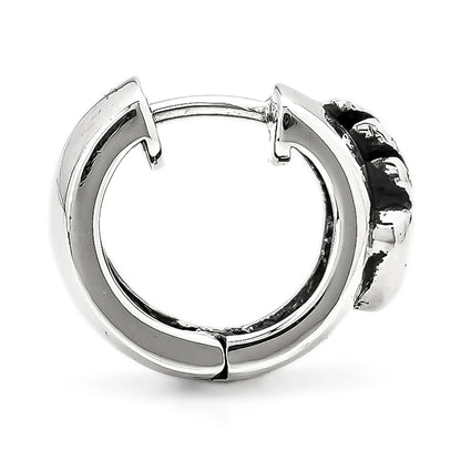 Earring : Sacred Heart w/Onyx