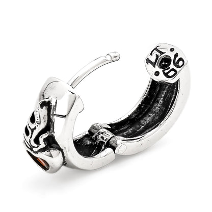 Earring : Sacred Heart w/Onyx