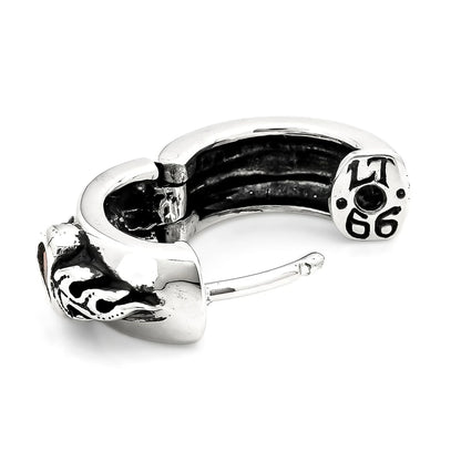 Earring : Sacred Heart w/Onyx