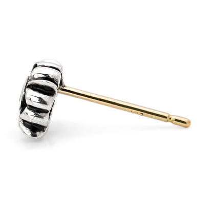 Earring : Pope's Stone Cross Stud w/Diamond