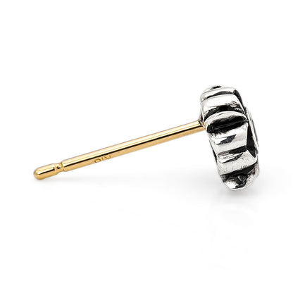 Earring : Pope's Stone Cross Stud w/Diamond