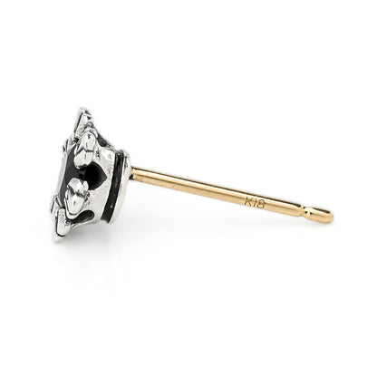 Earring : Crown Stud w/Onyx