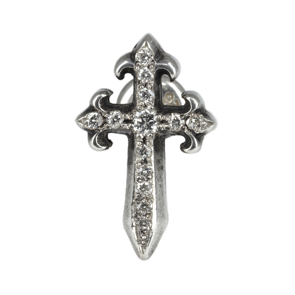 Earring : Pollicino Cross Stud w/Diamond