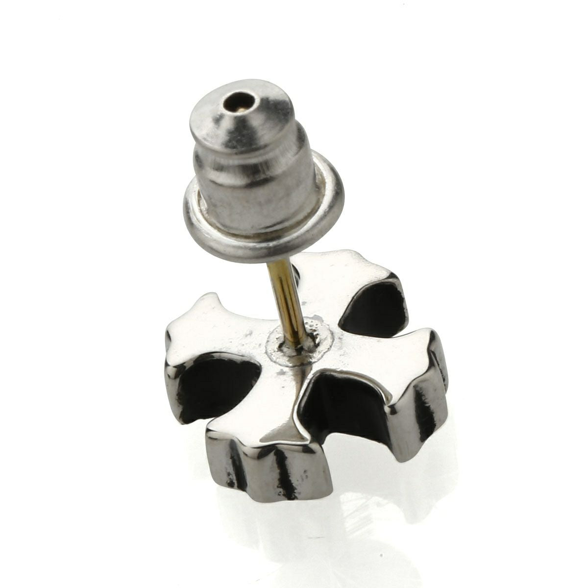 Earring : Spanish Galleon Cross Stud w/Diamond