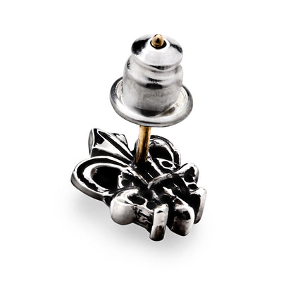 Earring : Small Fleur-de-lis Horseshoe Stud