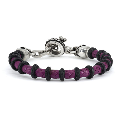 Leather Bracelet : Small Skull