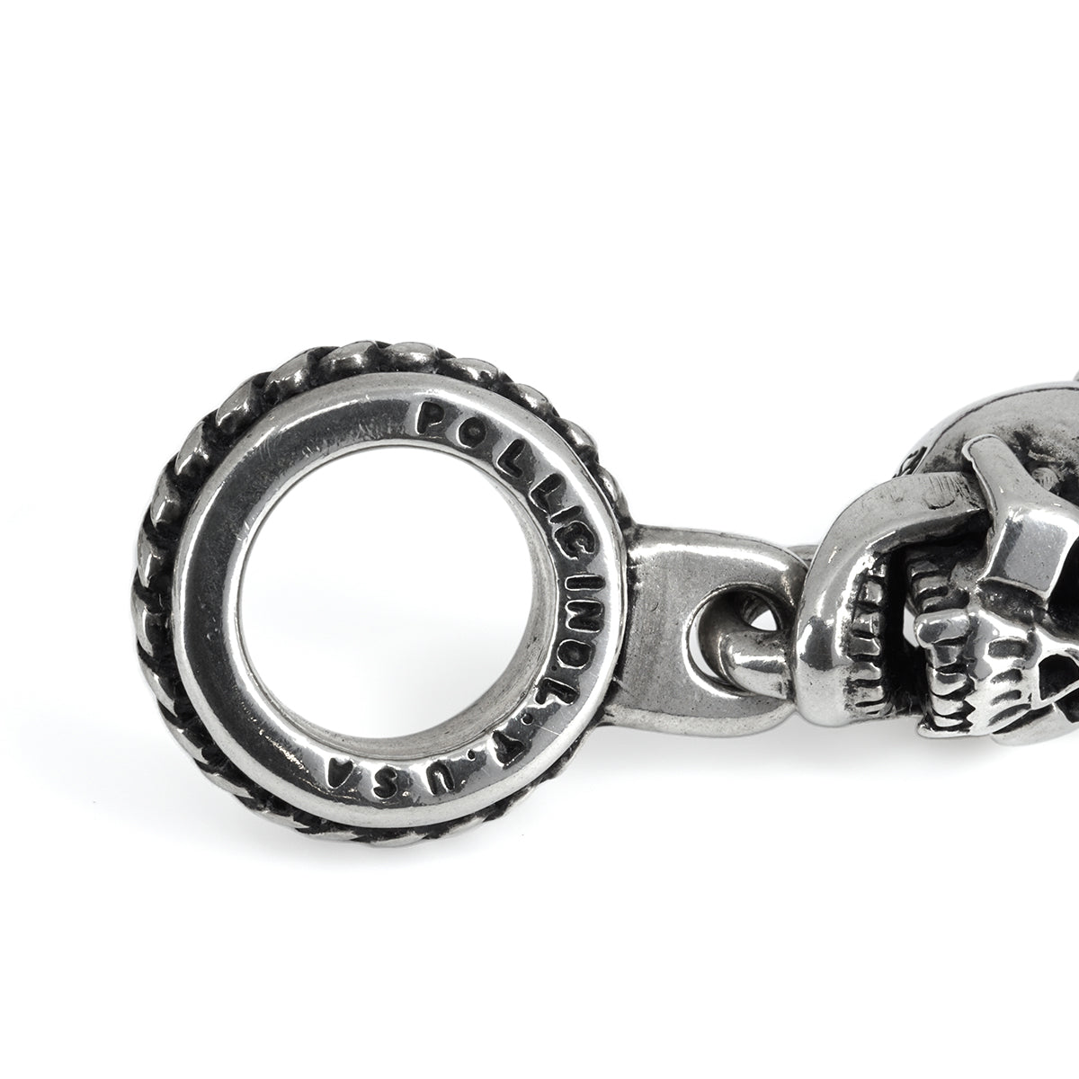 Leather Bracelet : Small Skull