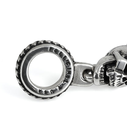 Leather Bracelet : Small Skull